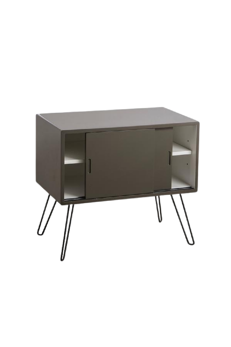 Khaki Sliding Door Nightstand | Andrew Martin Mondrian | OROA