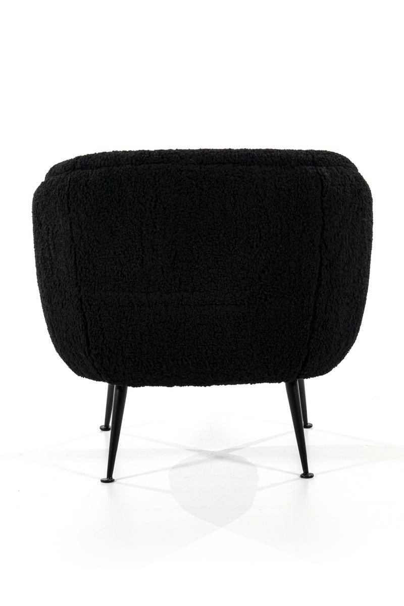 Sillón de Tejido Borreguito Vegano Negro | OROA Home Babe | Oroa.es