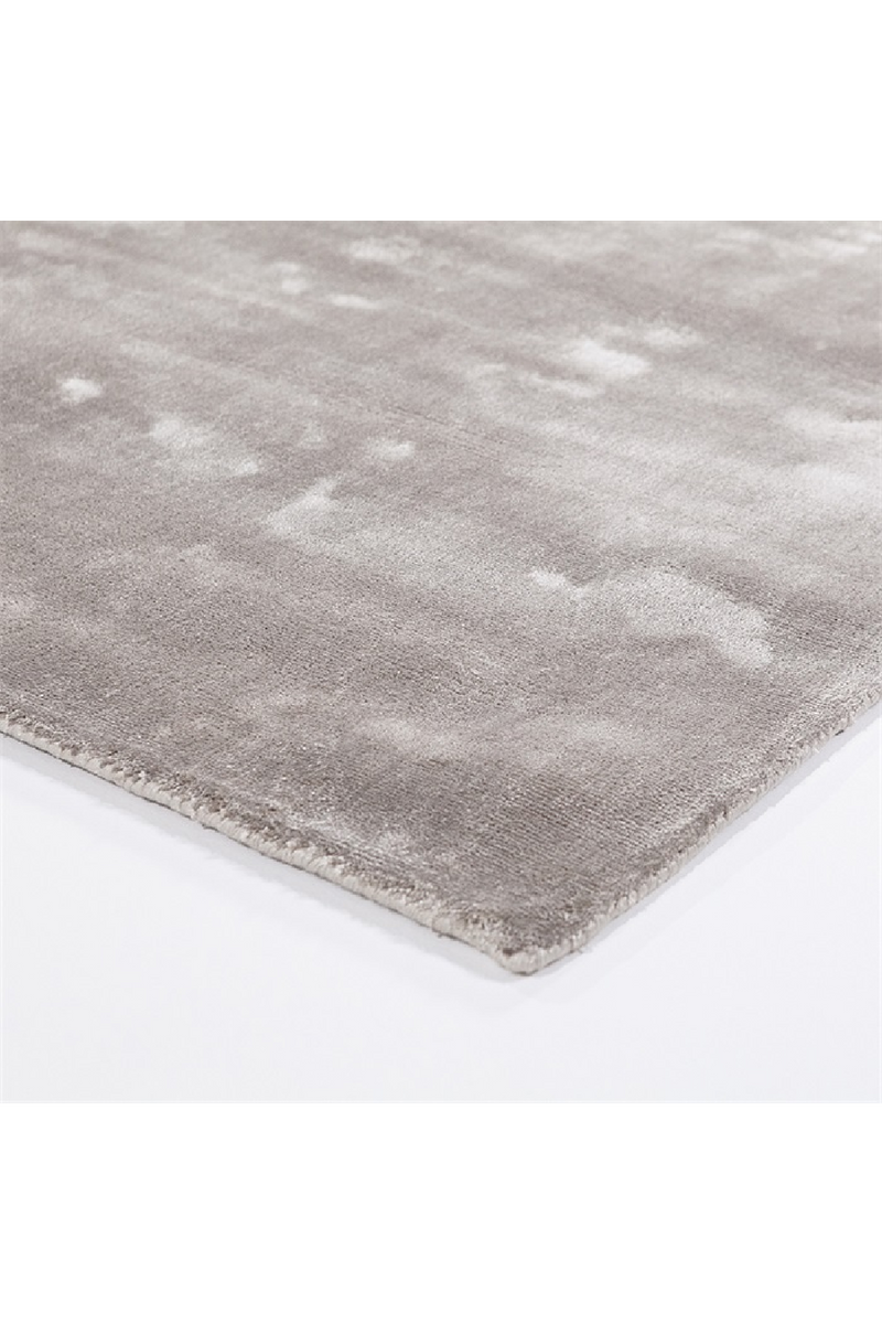 Alfombra Rectangular de Viscosa Gris | OROA Home Muze | Oroa.es