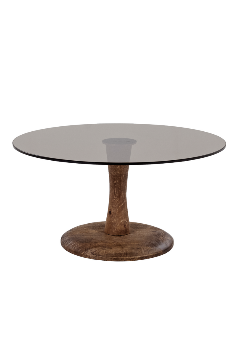 Mesa de Centro Redonda con Pedestal L | OROA Home Boogie | Oroa.es