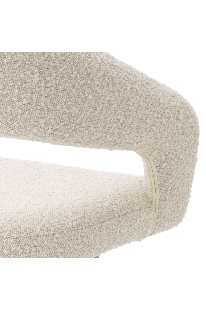 Silla de Comedor Bouclé Crema | Eichholtz Bravo | Oroa.es