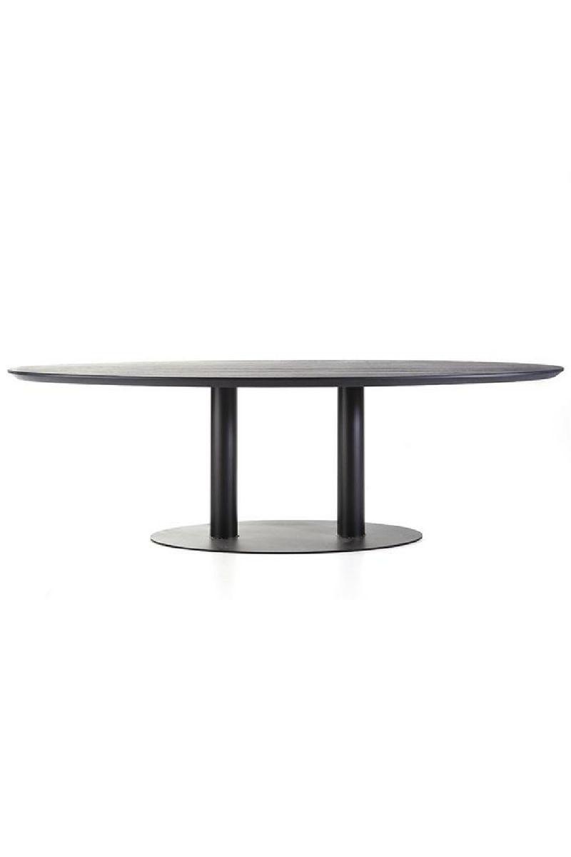 Mesa de Comedor Ovalada de Roble Negro M | OROA Home Siera | Oroa.es