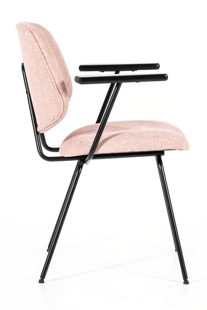 Silla de Comedor con Reposabrazos Rosa | OROA Home Lynn | Oroa.es