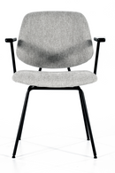 Silla de Comedor con Reposabrazos Gris | OROA Home Lynn | Oroa.es