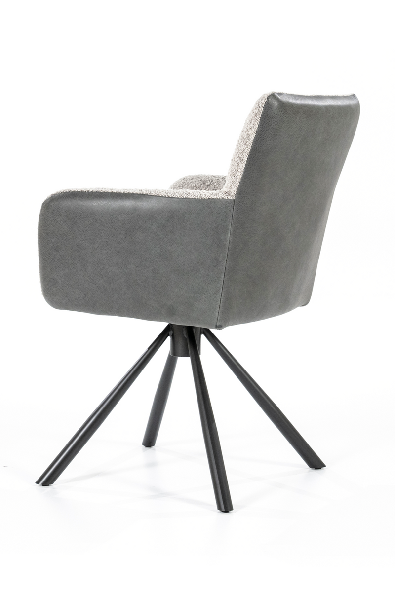 Silla de Comedor Beige Bouclé y Gris | OROA Home Sef | Oroa.es