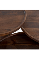 Mesa de Centro con Pedestal de Madera | OROA Home Ron | Oroa.es