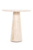 Mesa de Comedor con Pedestal de Travertino | OROA Home Aime | Oroa.es