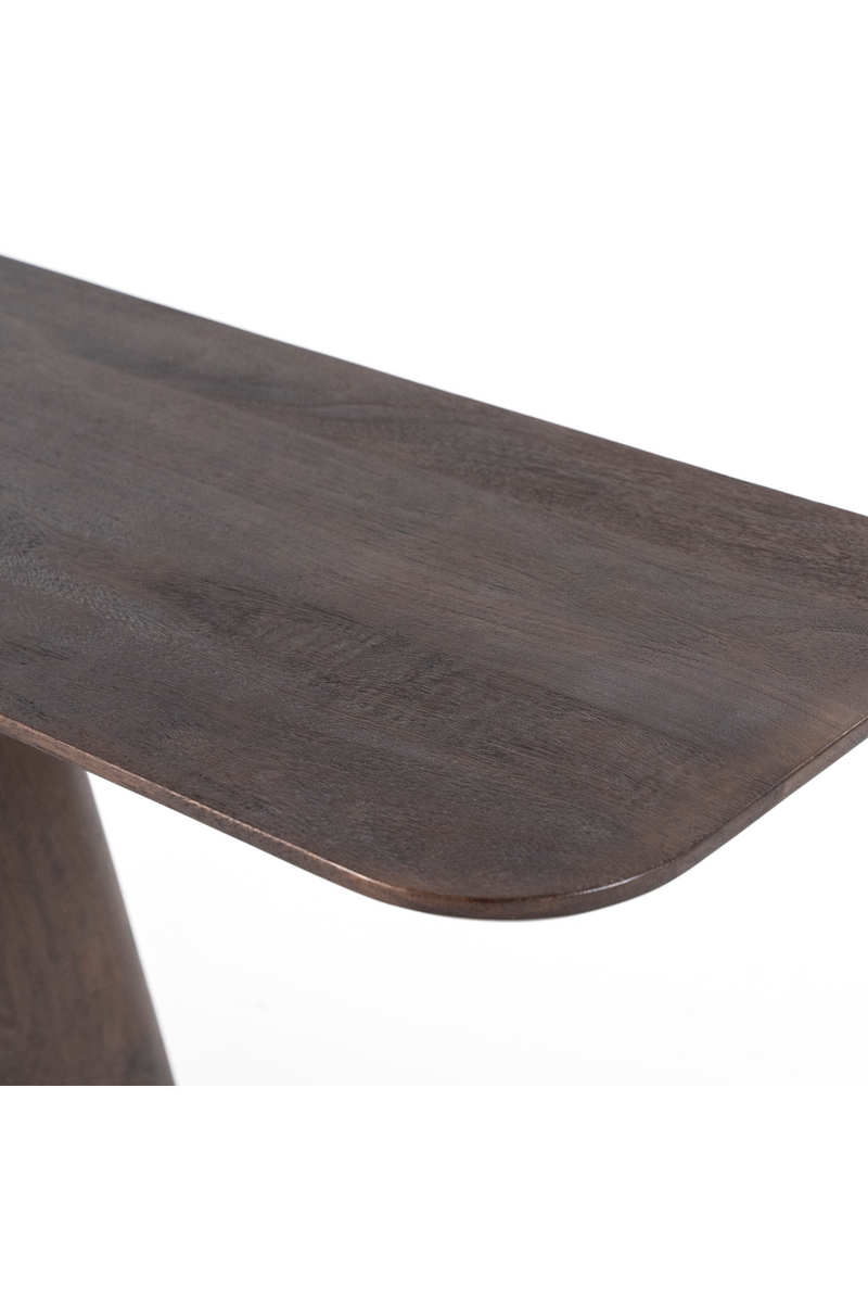 Mesa Consola con Pedestal de Madera | OROA Home Aron | Oroa.es