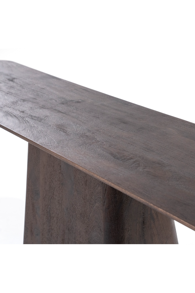 Mesa Consola con Pedestal de Madera | OROA Home Aron | Oroa.es