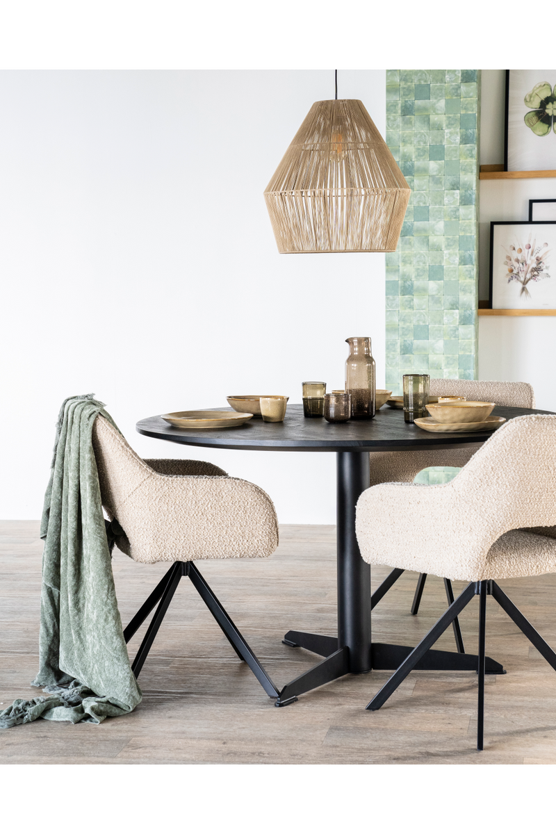 Silla de Comedor con Reposabrazos Tapizada | OROA Home Fabio | Oroa.es