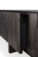Mueble de TV de Teca Negra | Ethnicraft Mosaic | Oroa.es