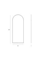 Espejo de Pie Arqueado Vintage | Ethnicraft Gate | Oroa.es