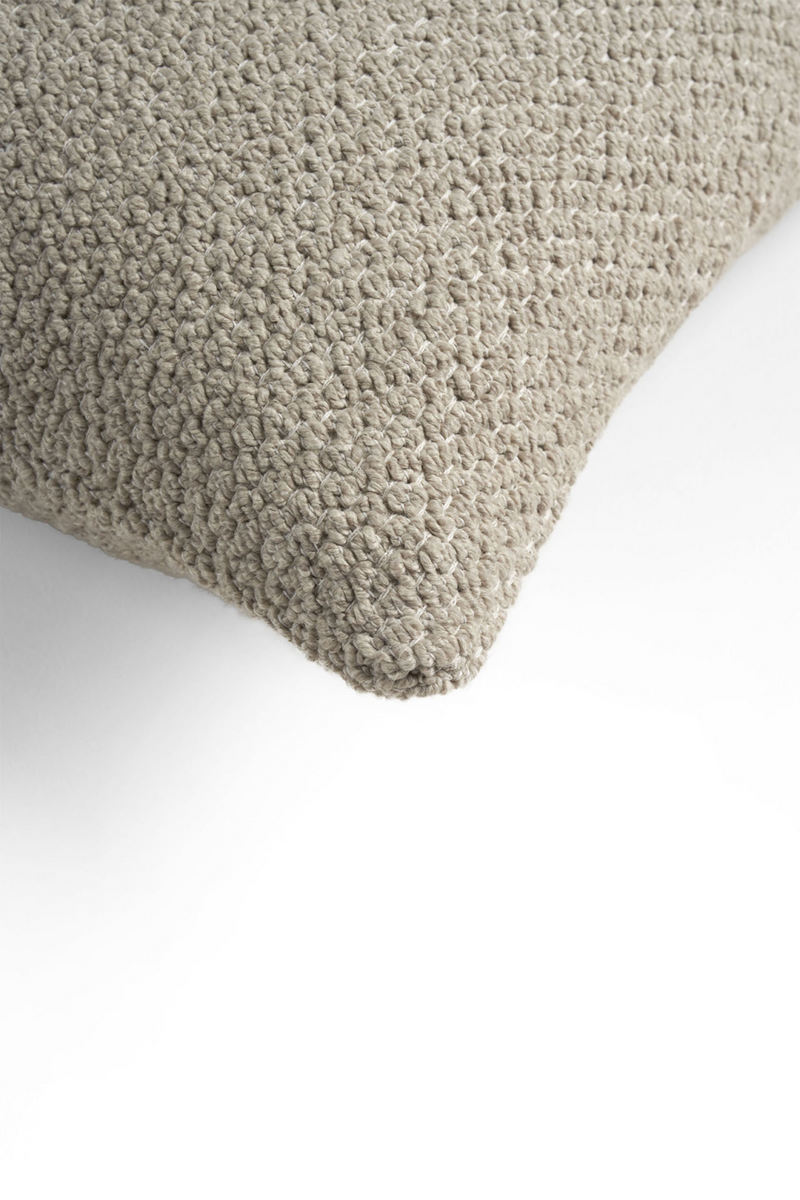 Cojín de Exterior Cuadrado Bouclé Light | Ethnicraft White Structure | Oroa.es