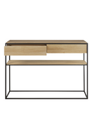 Mesa Consola Rectangular con 2 Cajones | Ethnicraft Monolit | Oroa.es