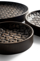 Juego de Cuencos Caoba Marrón (3) | Ethnicraft Tampa | Oroa.es