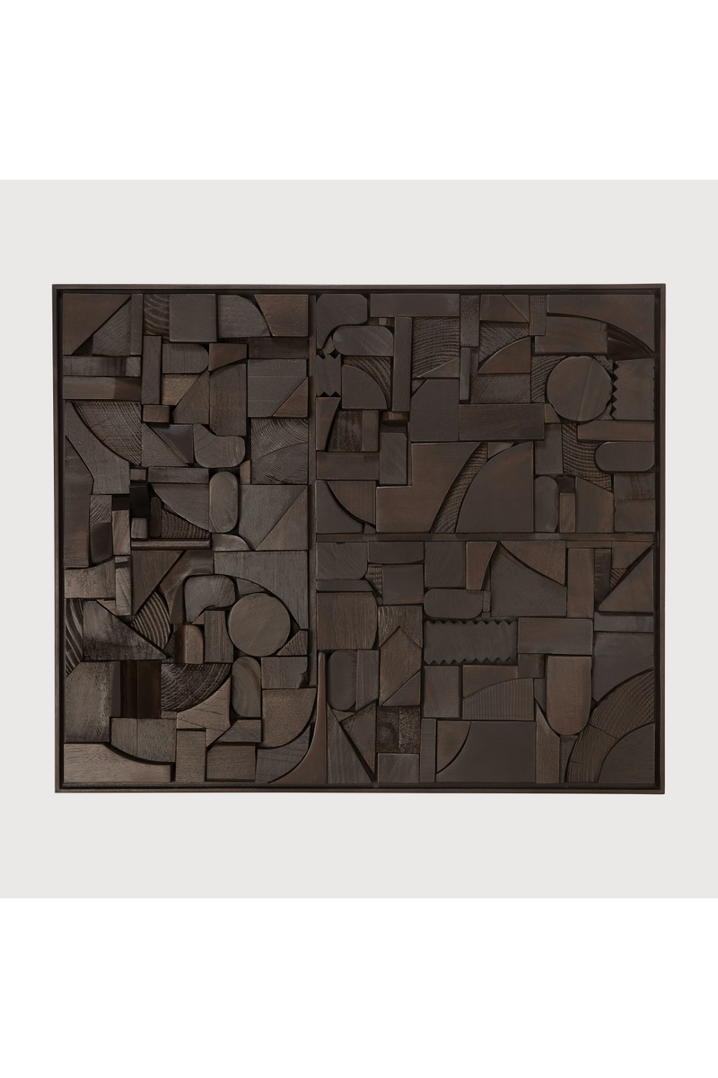 Arte Mural Rectangular de Madera | Ethnicraft Bricks | Oroa.es