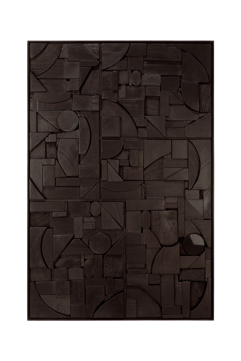 Arte Mural Rectangular de Madera | Ethnicraft Bricks | Oroa.es