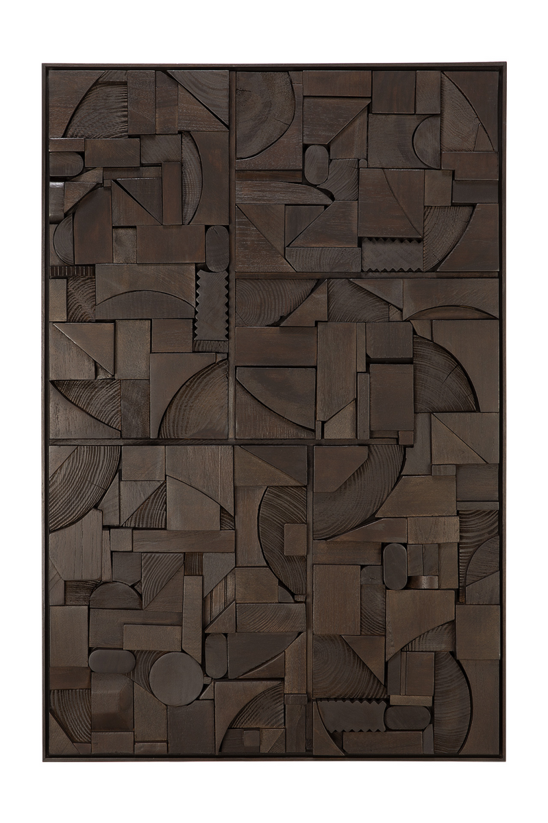 Arte Mural Rectangular de Madera | Ethnicraft Bricks | Oroa.es