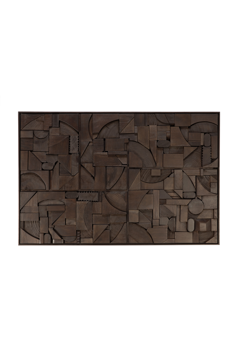 Arte Mural Rectangular de Madera | Ethnicraft Bricks | Oroa.es