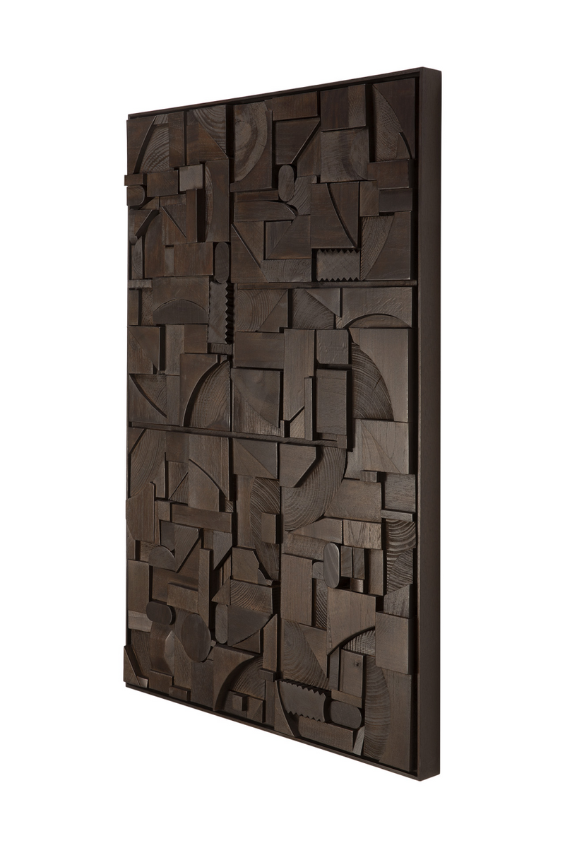 Arte Mural Rectangular de Madera | Ethnicraft Bricks | Oroa.es