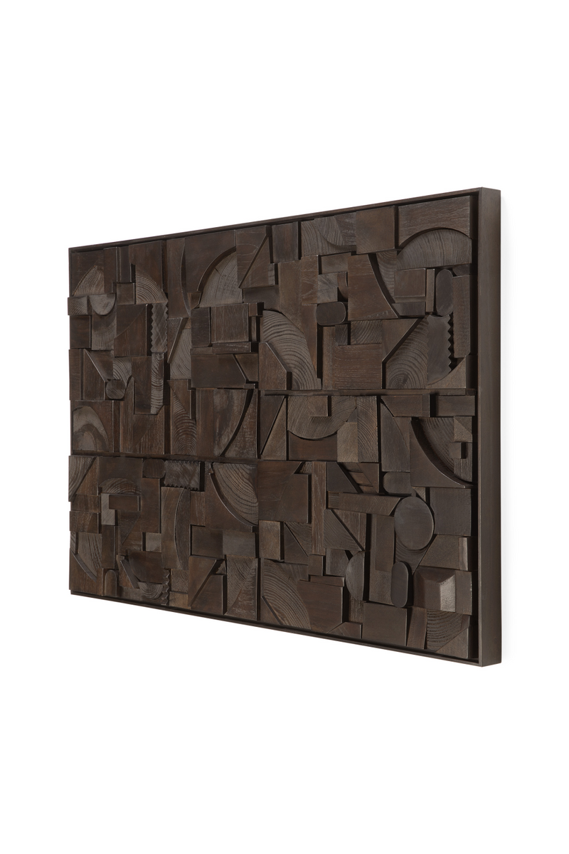 Arte Mural Rectangular de Madera | Ethnicraft Bricks | Oroa.es