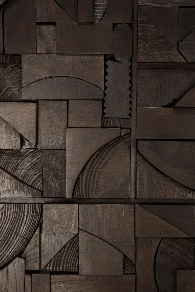 Arte Mural Rectangular de Madera | Ethnicraft Bricks | Oroa.es