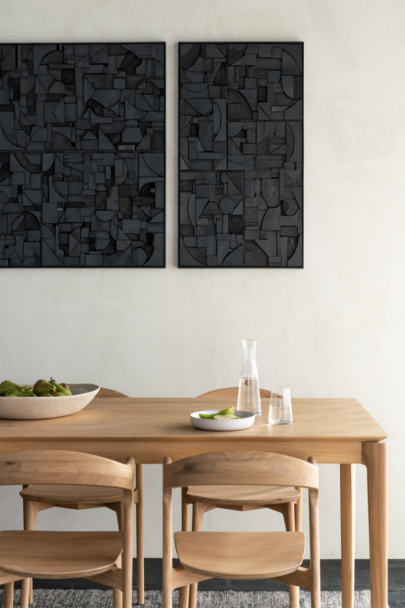 Arte Mural Rectangular de Madera | Ethnicraft Bricks | Oroa.es