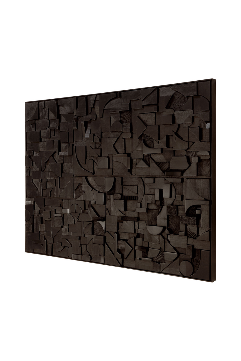 Arte Mural Rectangular de Madera | Ethnicraft Bricks | Oroa.es