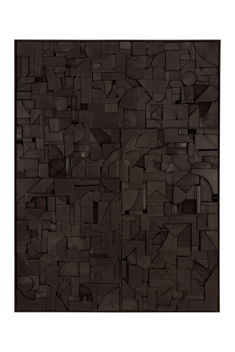 Arte Mural Rectangular de Madera | Ethnicraft Bricks | Oroa.es