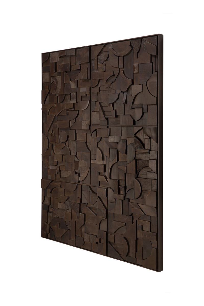 Arte Mural Rectangular de Madera | Ethnicraft Bricks | Oroa.es