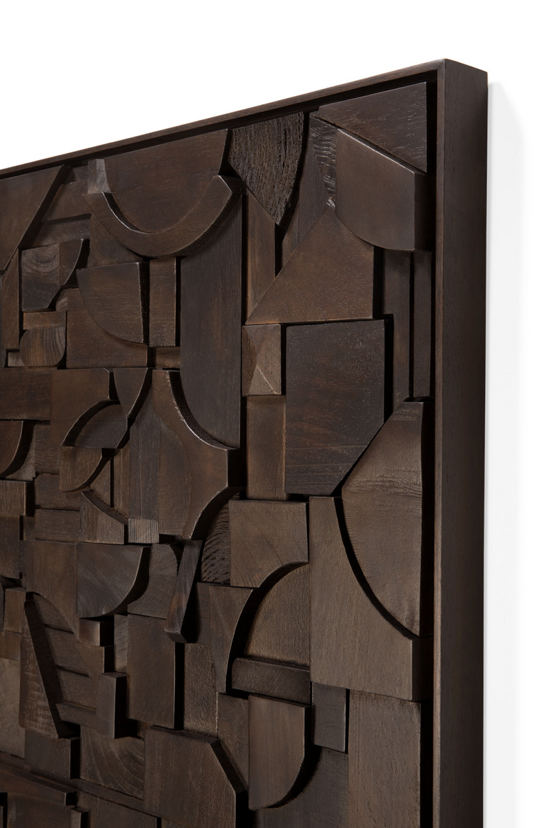 Arte Mural Rectangular de Madera | Ethnicraft Bricks | Oroa.es