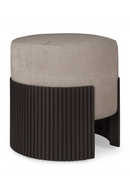 Puff Acolchado de Madera de Caoba | Ethnicraft Roller Max | Oroa.es