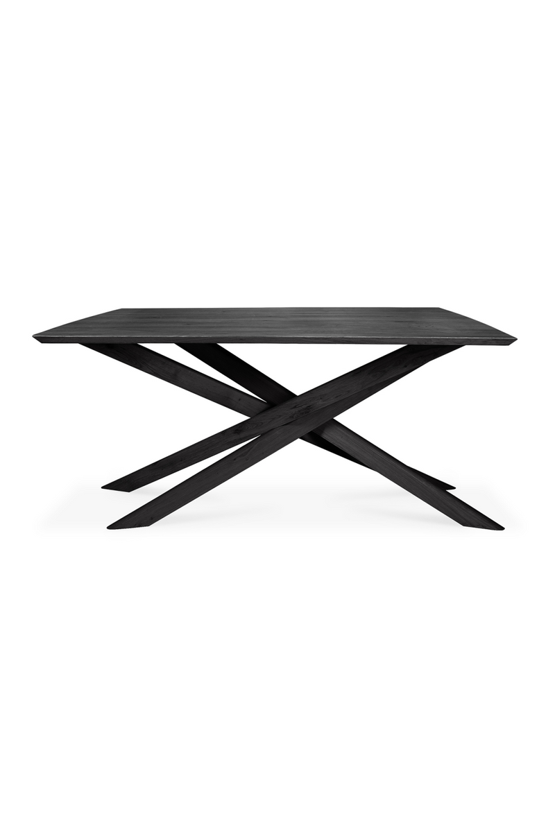 Mesa de Comedor Rectangular de Roble Negro | Ethnicraft Mikado | Oroa.es