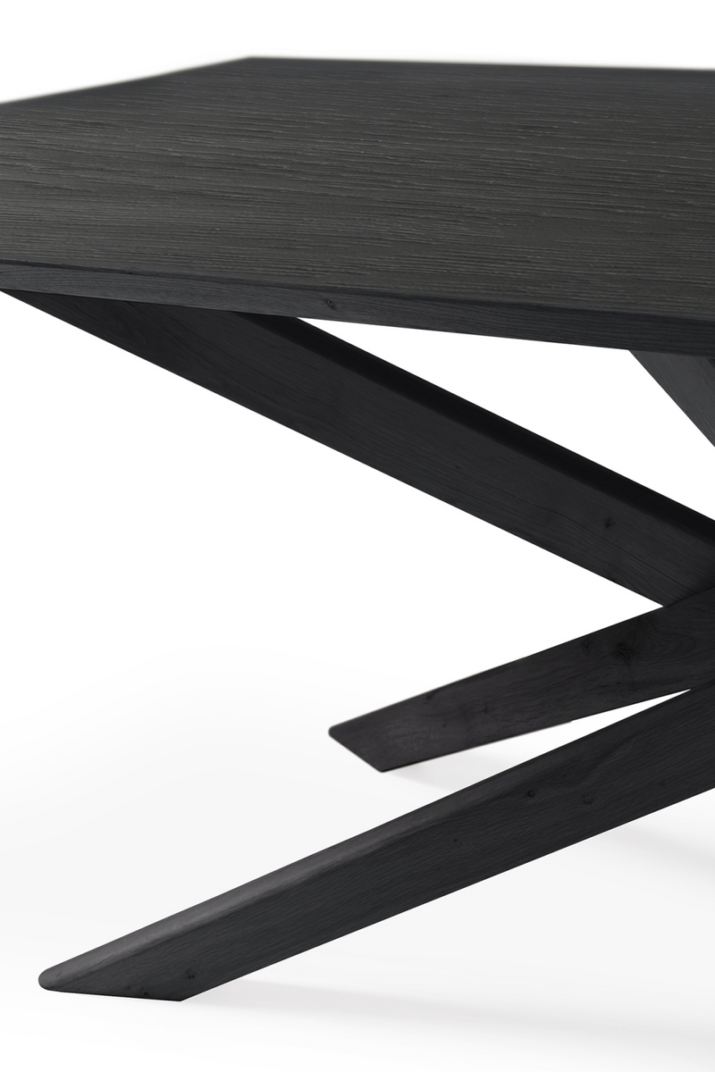 Mesa de Comedor Rectangular de Roble Negro | Ethnicraft Mikado | Oroa.es