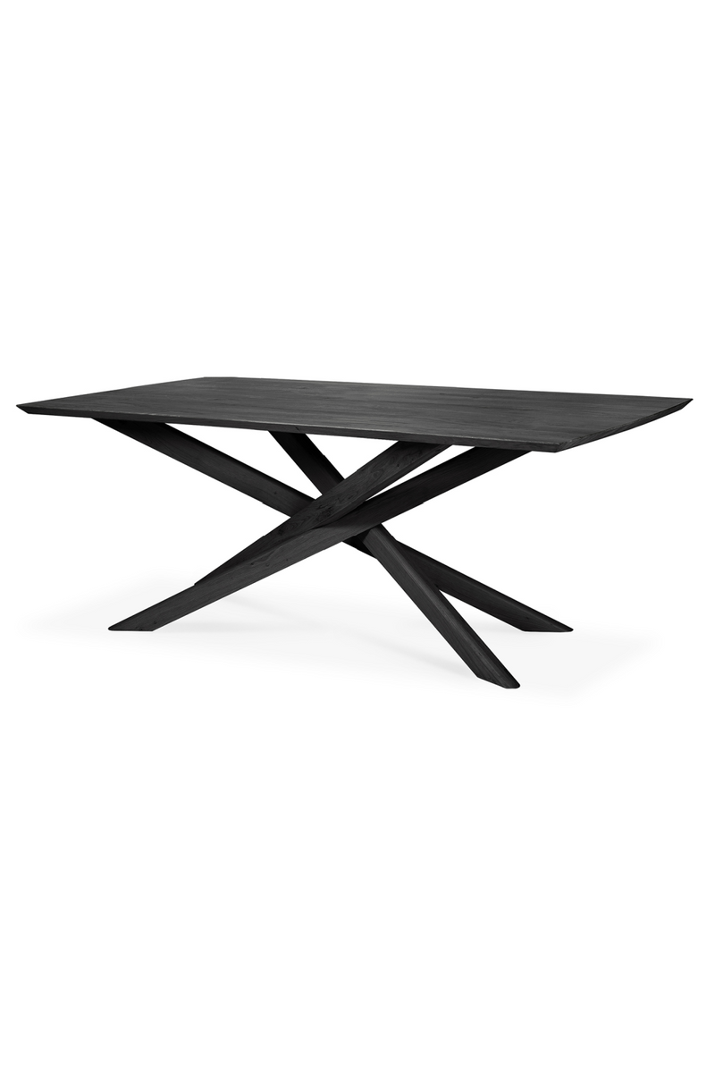 Mesa de Comedor Rectangular de Roble Negro | Ethnicraft Mikado | Oroa.es