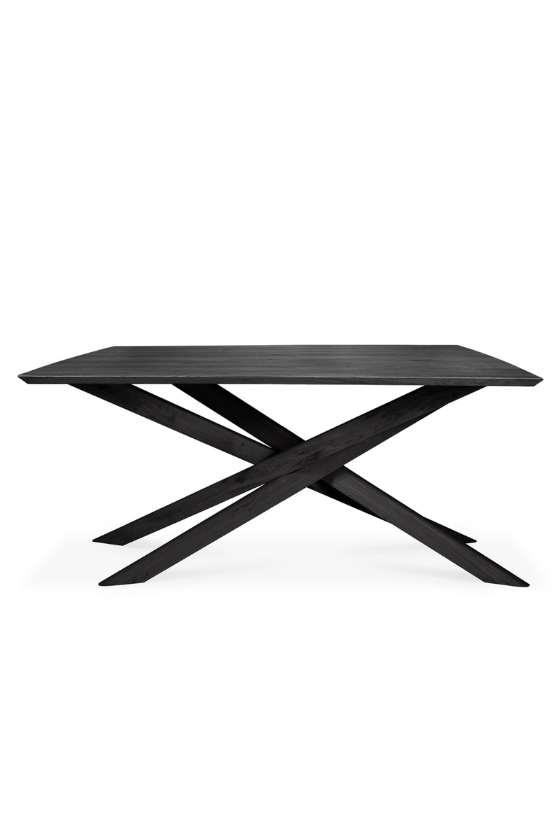 Mesa de Comedor Rectangular de Roble Negro | Ethnicraft Mikado | Oroa.es