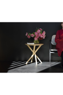 Mesa Auxiliar Redonda con Patas Cruzadas | Ethnicraft Mikado | Oroa.es