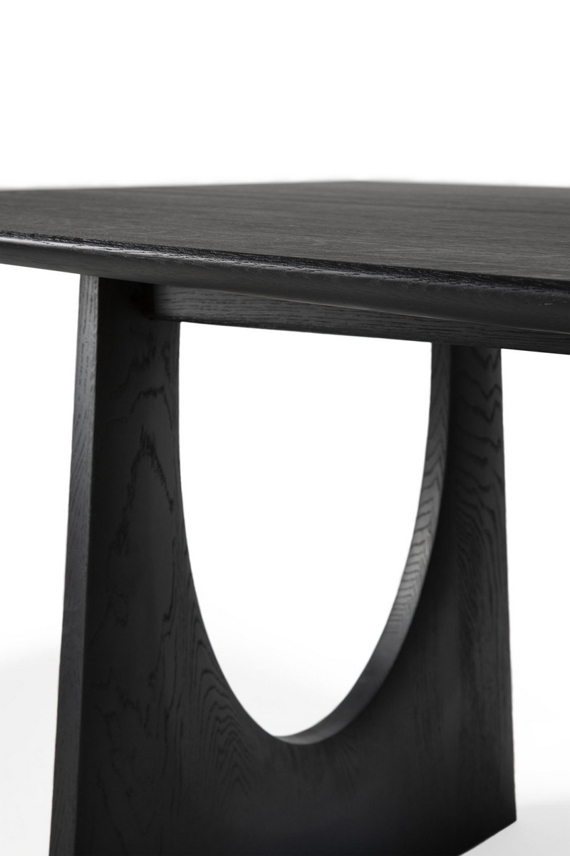 Mesa de Comedor Moderna de Roble Negro | Ethnicraft Geometric | Oroa.es