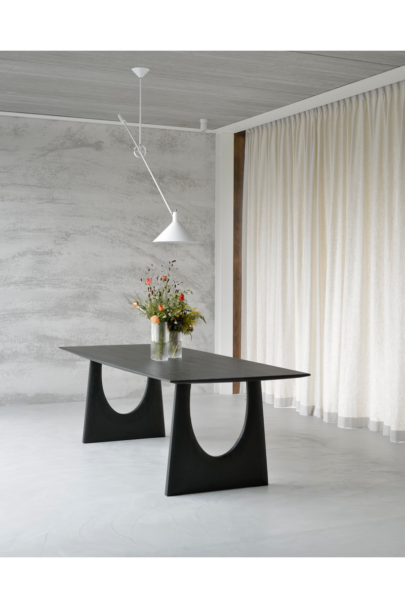 Mesa de Comedor Moderna de Roble Negro | Ethnicraft Geometric | Oroa.es